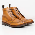 Tan Bedale Derby Brogue Boots
