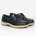 Blue Navy Clovehitch Boat Shoes