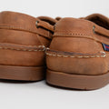 Brown Tan Vintage Leather Schooner Boat Shoes