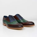 Brown/Green/Blue Valiant Oxford Brogues
